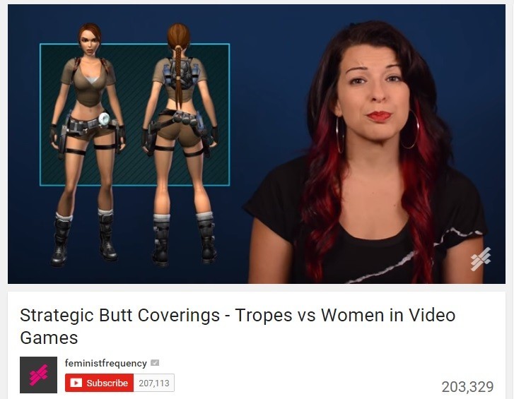 Anita Sarkeesian trope vs woomen in video games